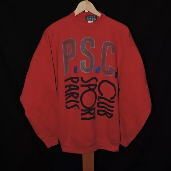 vintage Other - Paris Sport Club Crewneck Pullover Red Size XL